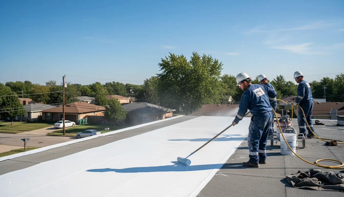 Commercial roof coating in Latrobe, PA near me